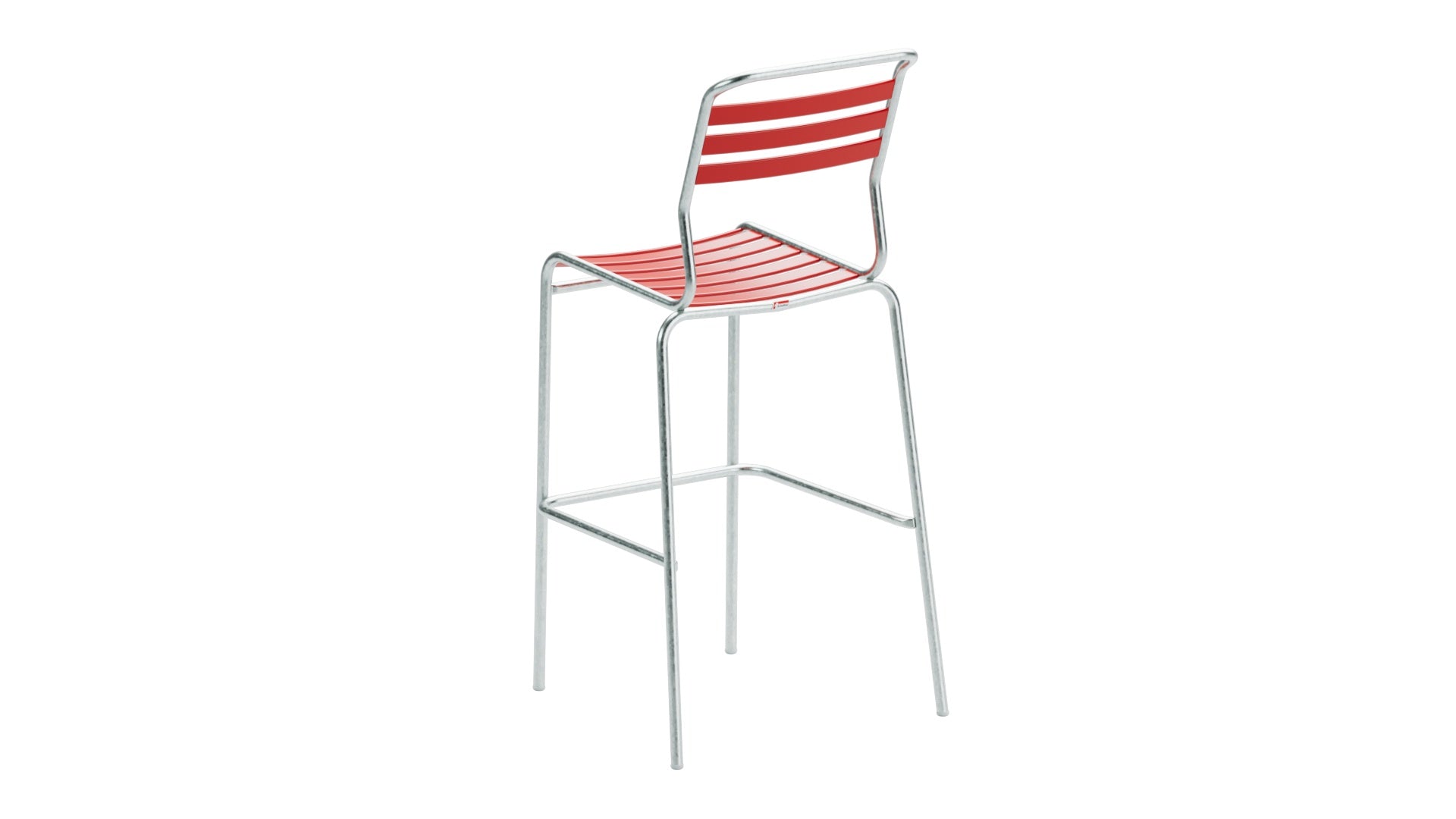 Säntis Lättli-Barstuhl Outdoor ohne Armlehne, wetterfestes Design, nachhaltiges Material, langlebig, Schweizer Qualität, perfekt für Terrasse und Garten.