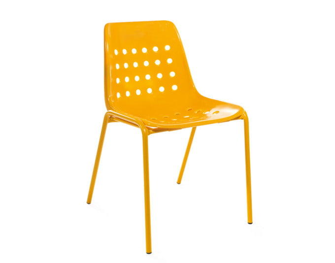 Bermuda Schalen-Gartenstuhl ohne Armlehne von Schaffner, wetterfestes, langlebiges Outdoor-Möbel im zeitlosen Design, Swiss made, vielseitig & UV-beständig.