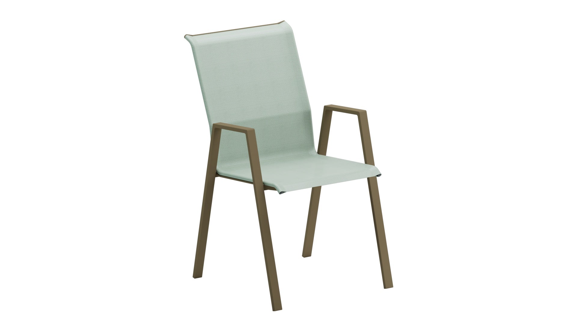 Luzern Textil-Sessel  mit Armlehne Comfort in Cremegrün präsentiert im Onlineshop von KAQTU Design AG. Gartenstuhl ist von Schaffner