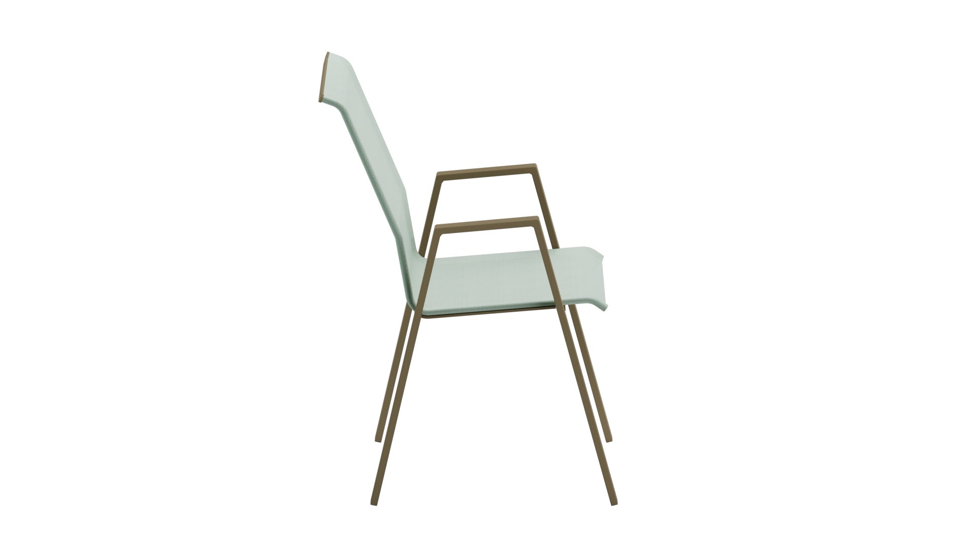 Luzern Textil-Sessel  mit Armlehne Comfort in Cremegrün / Champagner präsentiert im Onlineshop von KAQTU Design AG. Gartenstuhl ist von Schaffner