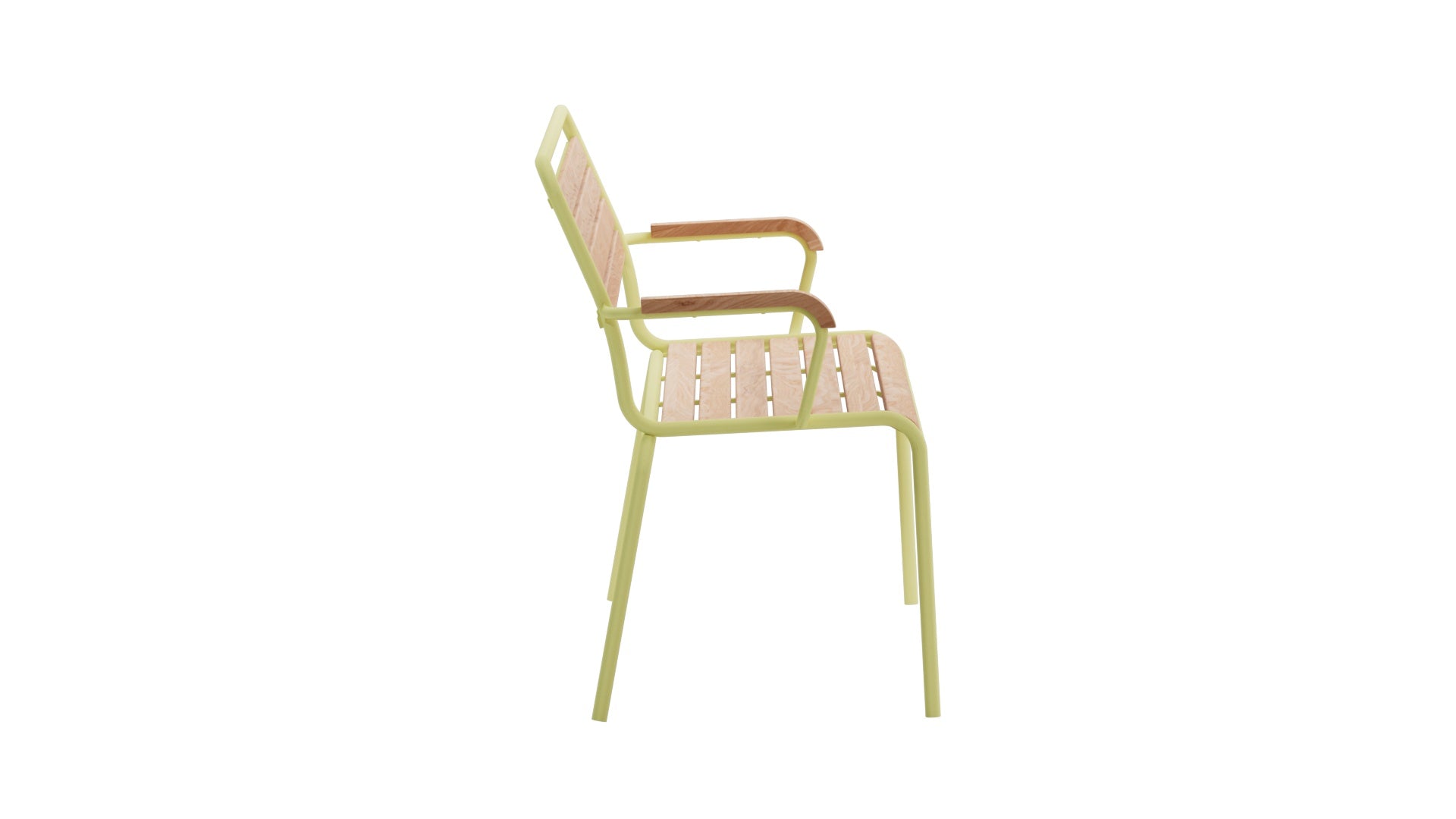 Rigi Holzlatten- 3er-Gartenbank mit Armlehne in Natur geölt  präsentiert im Onlineshop von KAQTU Design AG. Gartenbank ist von Schaffner