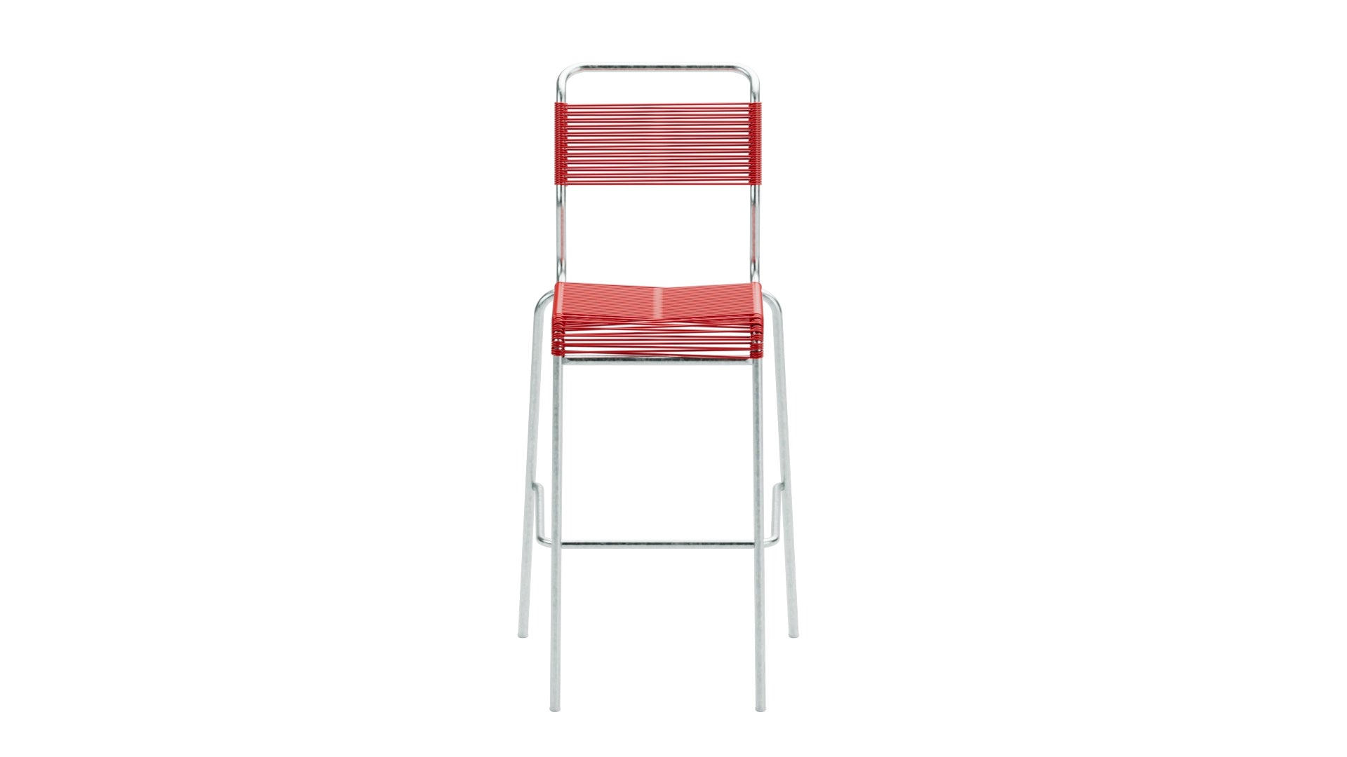 Säntis Spaghetti-Barstuhl Outdoor ohne Armlehne, wetterfestes Design, langlebige Materialien, nachhaltige Verarbeitung, ideal für Garten und Terrasse.