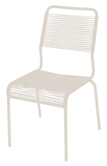 Robuster Rigi Spaghetti-Gartenstuhl ohne Armlehne, wetterfestes Eschenholz, elegantes Design, komfortable Sitzfläche, langlebig, umweltfreundlich, perfekt für Garten und Terrasse.