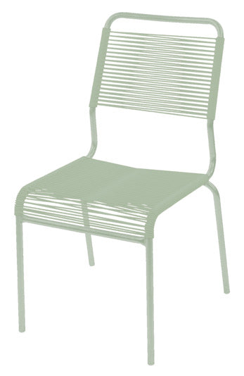 Robuster Rigi Spaghetti-Gartenstuhl ohne Armlehne, wetterfestes Eschenholz, elegantes Design, hoher Sitzkomfort, langlebige Schweizer Qualität für Garten & Terrasse.