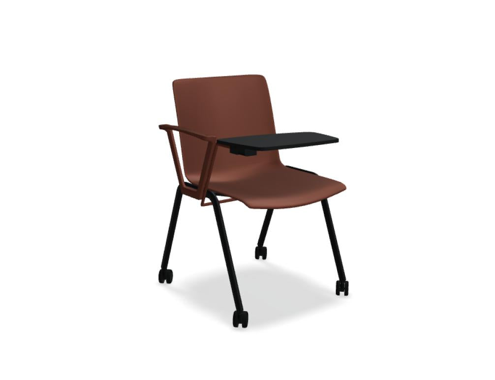 Shila SHS01K - Stuhl mit 4-Bein-Gestell in Grün präsentiert im Onlineshop von KAQTU Design AG. Stuhl ist von Mdd