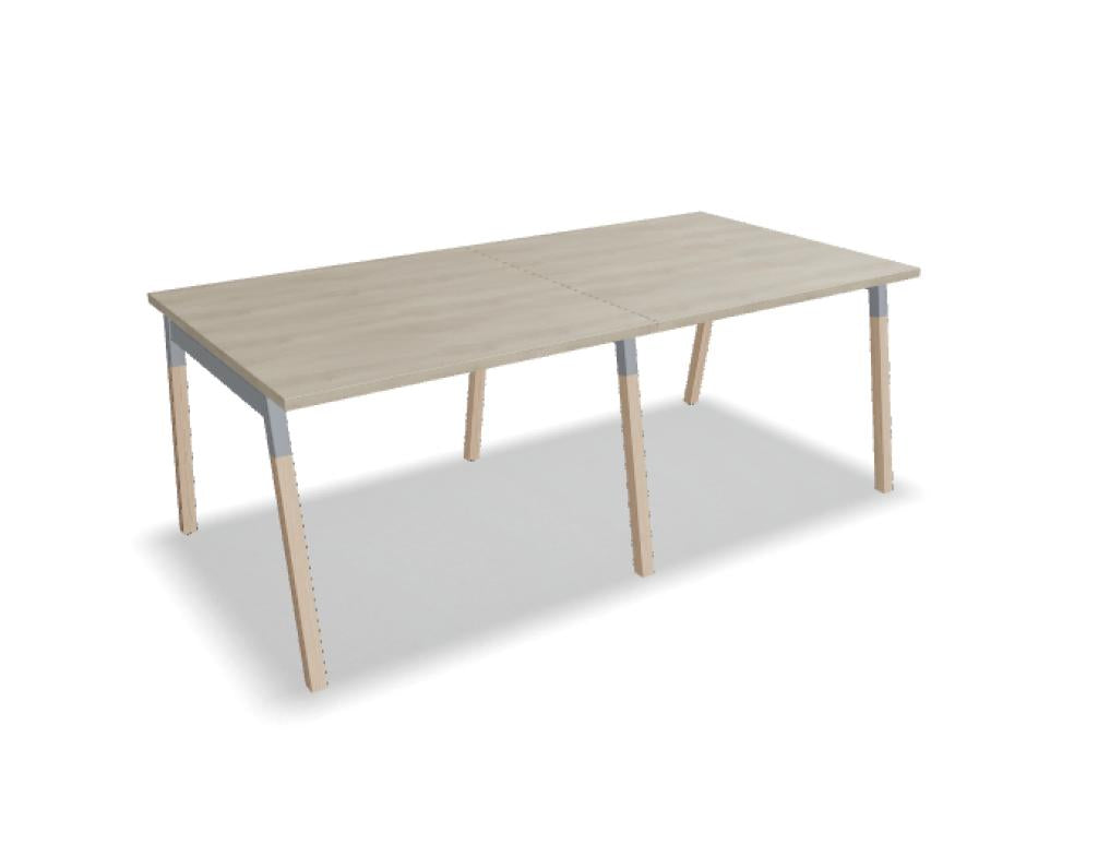 Ogi W SW110E2 - Konferenztisch mit Holzbeinen in Honigeiche präsentiert im Onlineshop von KAQTU Design AG. Konferenztisch ist von Mdd