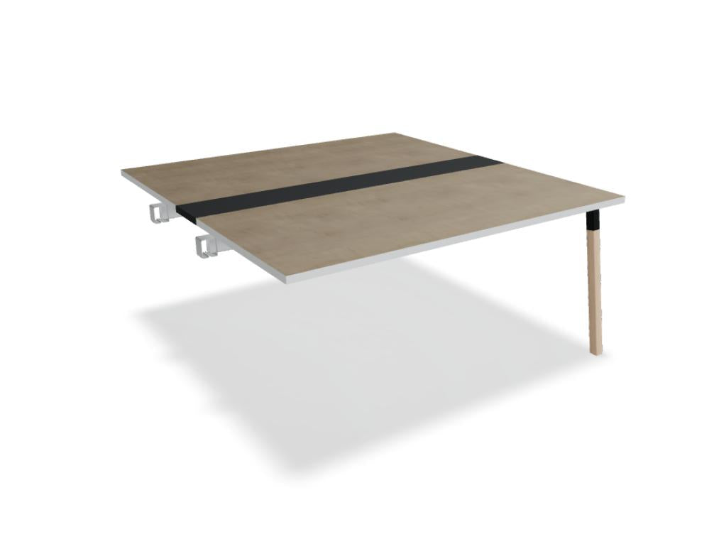 Ogi W SW34L - Konferenztisch mit Holzbeinen in Honigeiche präsentiert im Onlineshop von KAQTU Design AG. Konferenztisch ist von Mdd