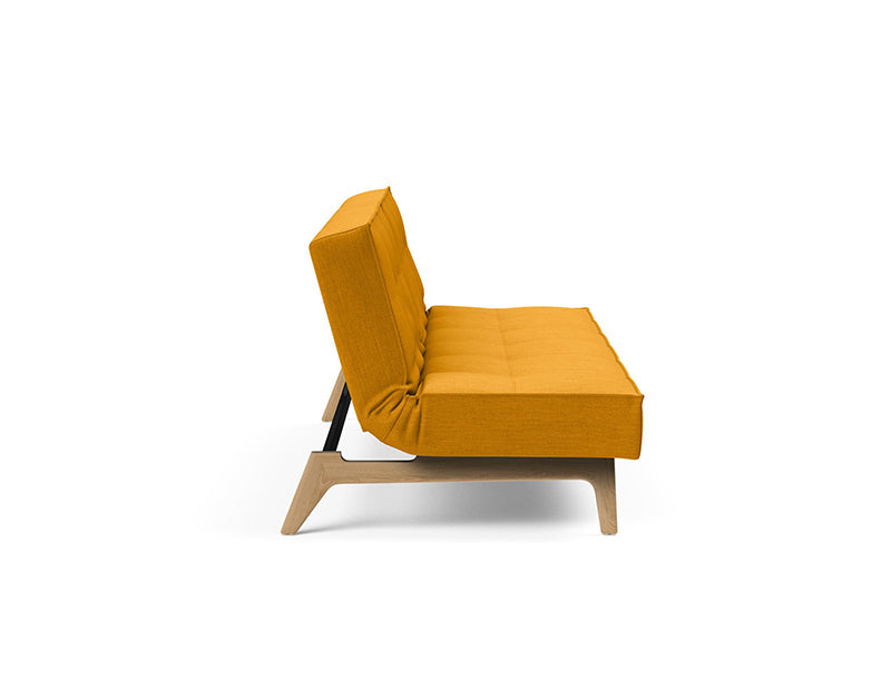 Splitback Sofabett 210 Eik in Gelb 507 präsentiert im Onlineshop von KAQTU Design AG. Bettsofa ist von Innovation Living