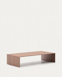 Table basse Litto en placage de noyer 140 x 70 cm