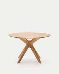 Naanim round table made of oak veneer Ø 120 cm