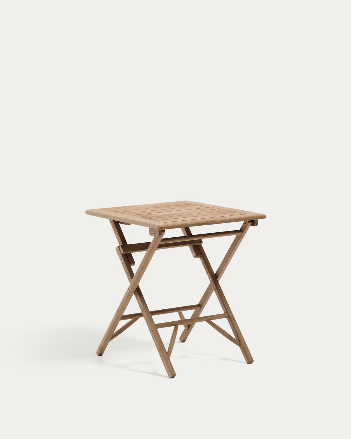 Klapptisch Dandara aus massivem Akazienholz, 66 x 66 cm, FSC 100 % in Braun präsentiert im Onlineshop von KAQTU Design AG. Gartentisch ist von Kave Home
