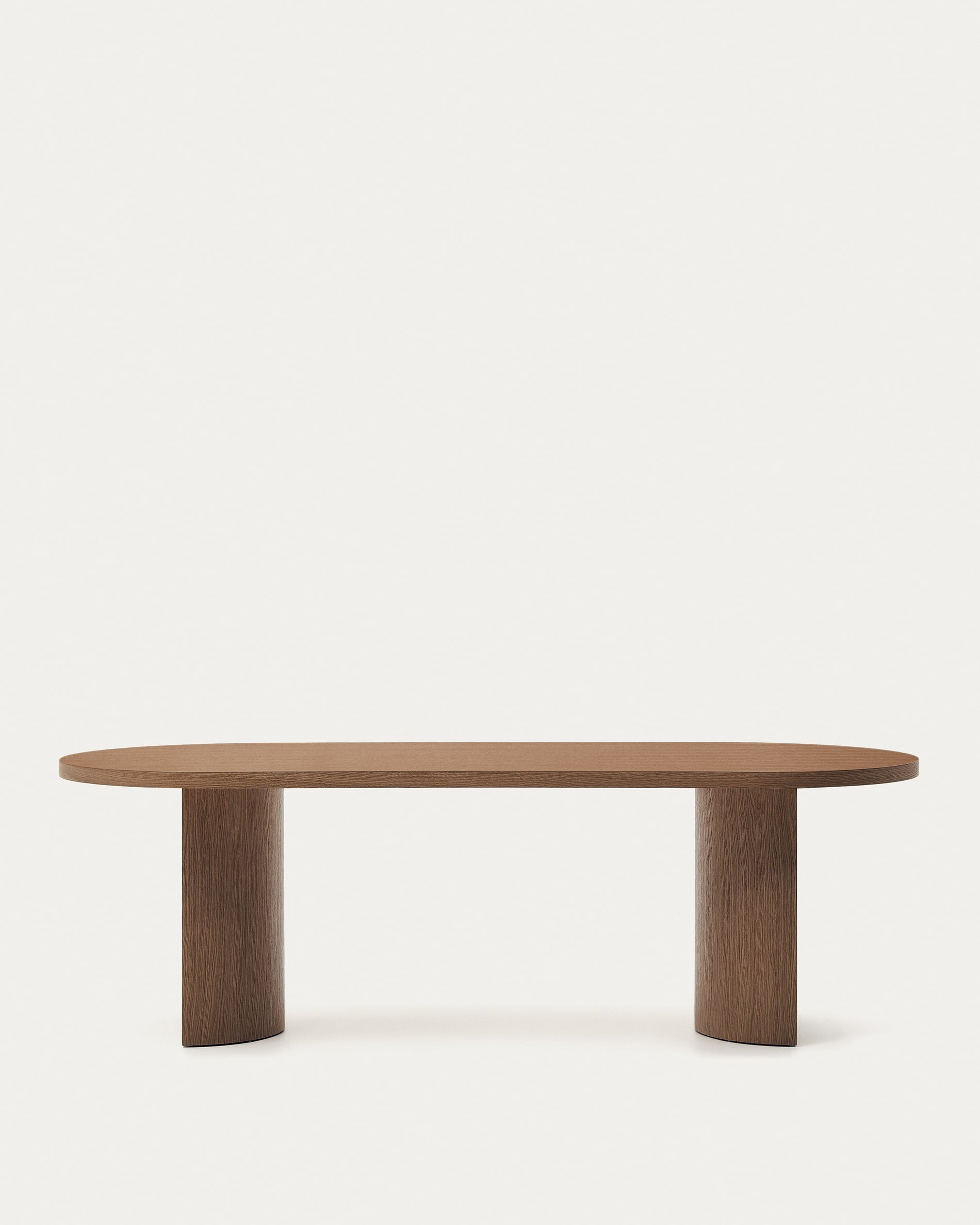 Eleganter Nussbaumtisch mit dunklem Finish, 240x100 cm, ideal für stilvolle Esszimmer.