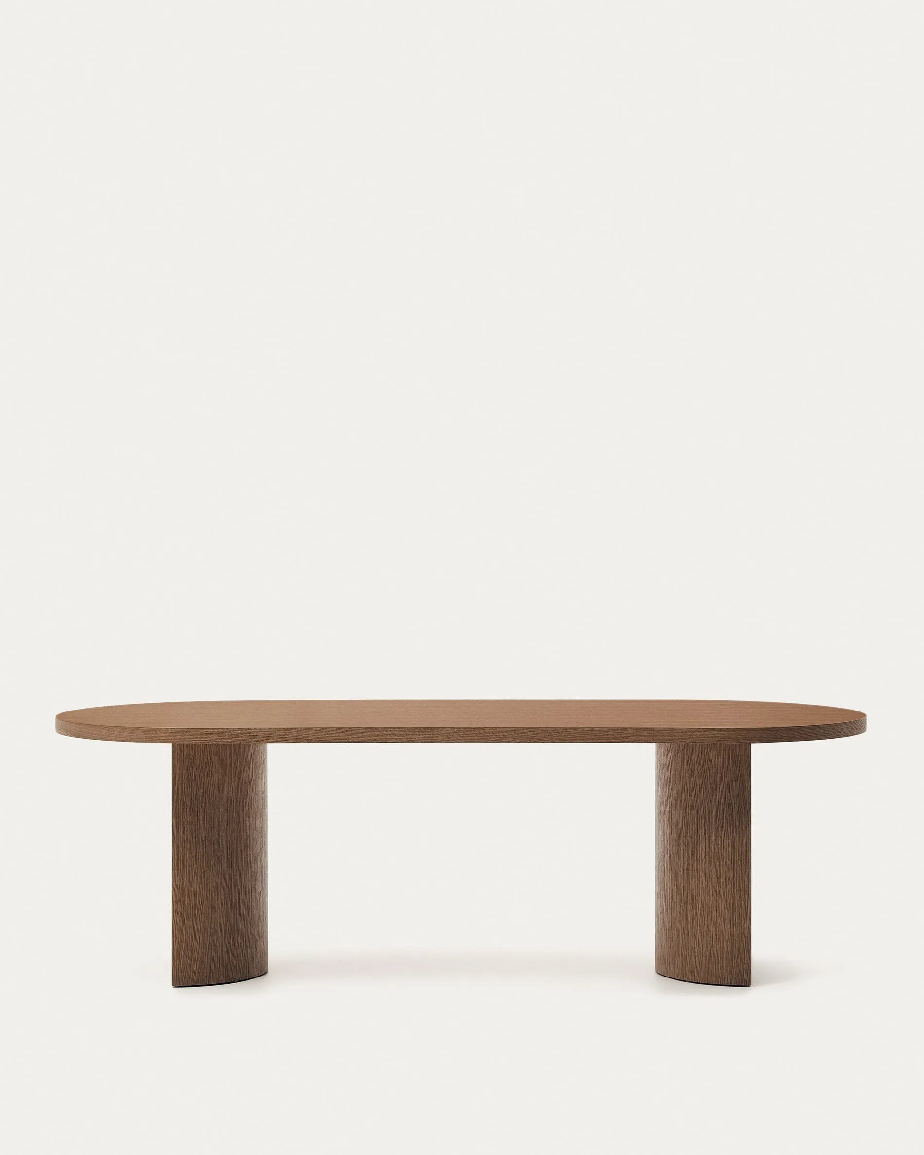 Eleganter Nussbaumtisch mit dunklem Finish, 240x100 cm, ideal für stilvolle Esszimmer.
