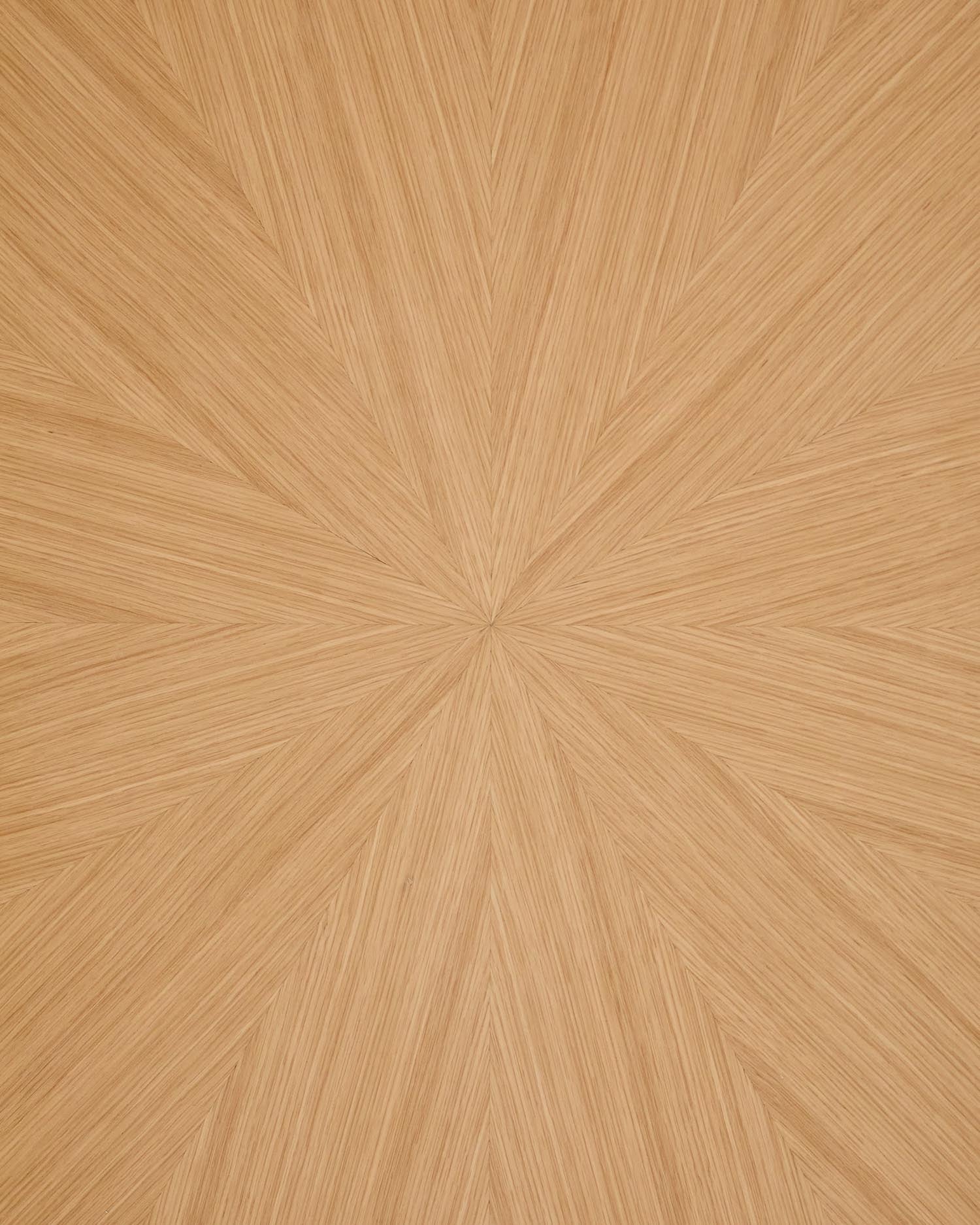 Eleganter Naanim Tisch aus Eichenfurnier, 180 x 110 cm, von Kave Home. Perfekt für moderne Esszimmer und stilvolle Wohnbereiche.
