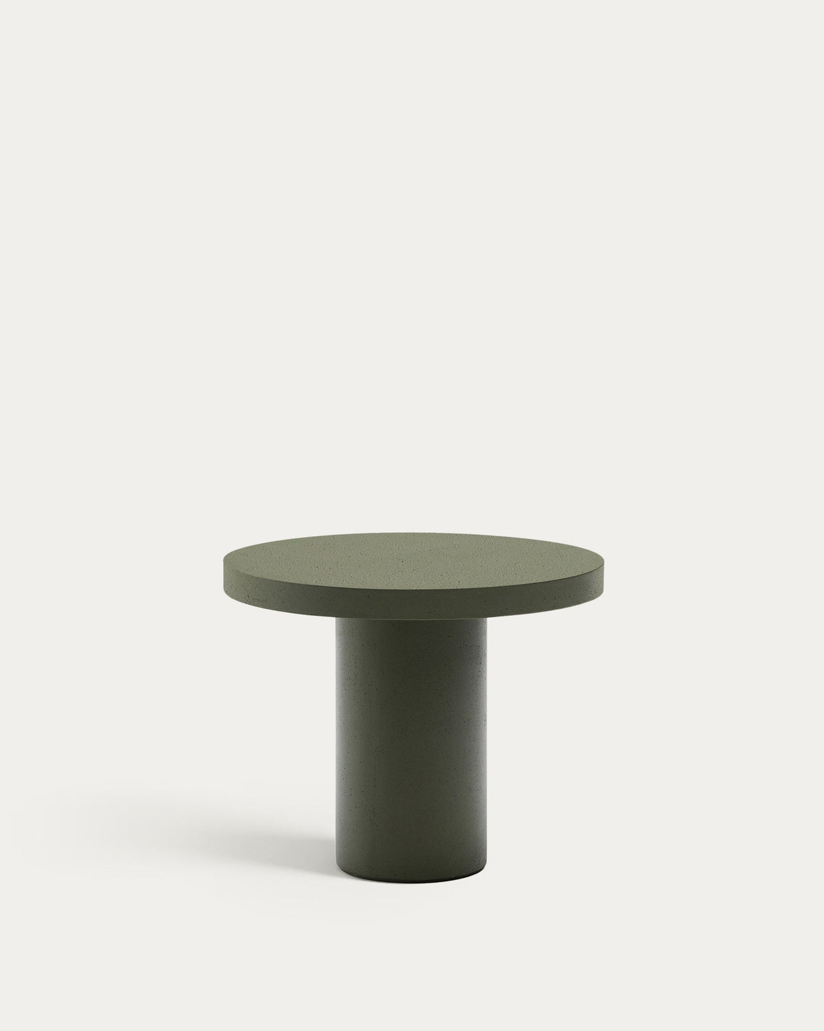 Runder Tisch Aiguablava aus Zement in Grün Ø 90 cm in Dunkelgrün präsentiert im Onlineshop von KAQTU Design AG. Gartentisch ist von Kave Home
