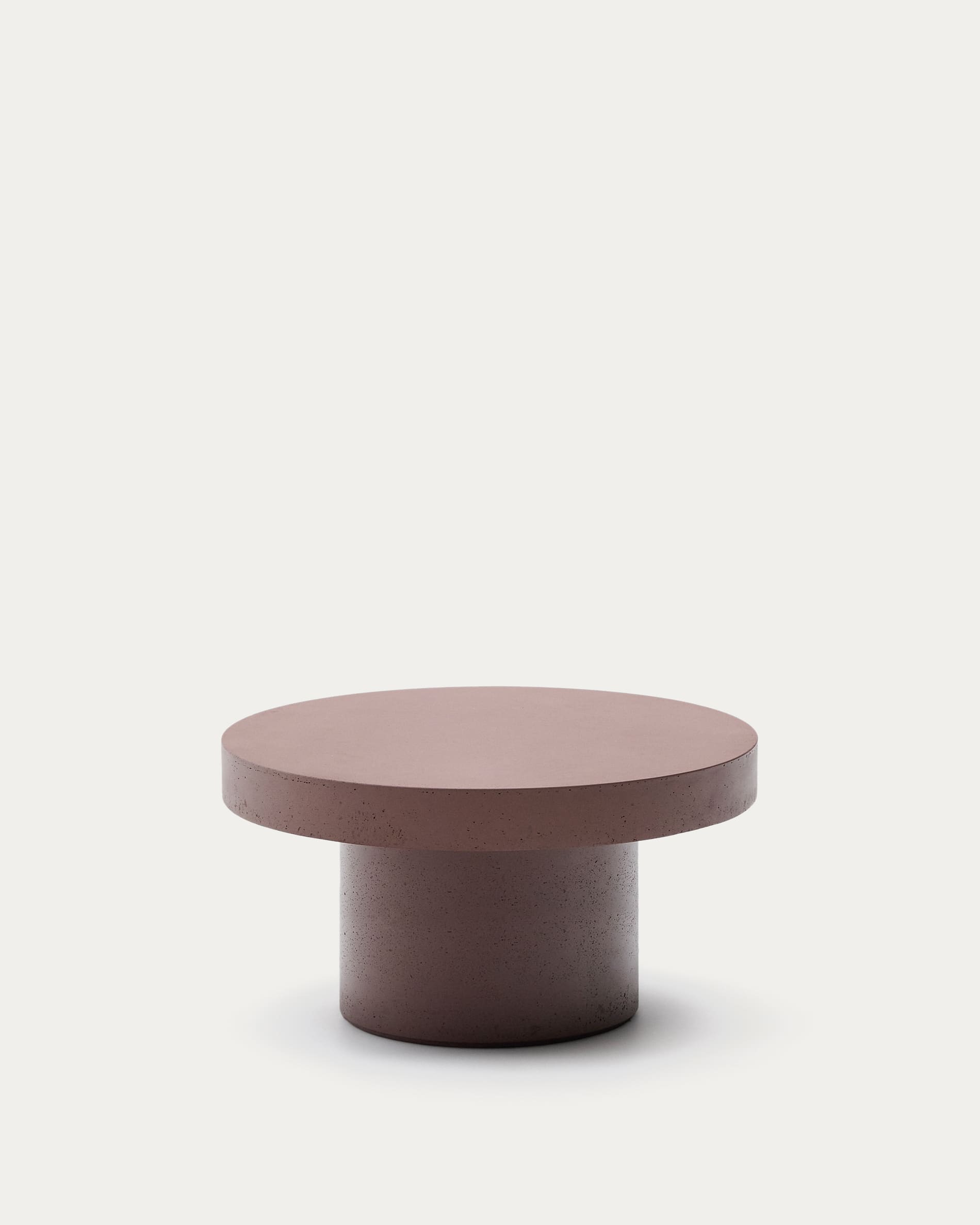 Aiguablava coffee table made of terracotta cement, Ø 90 cm
