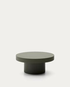 <tc>Aiguablava</tc> coffee table made of cement in green Ø 66 cm