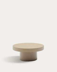 Aiguablava coffee table made of cement in beige Ø 66 cm