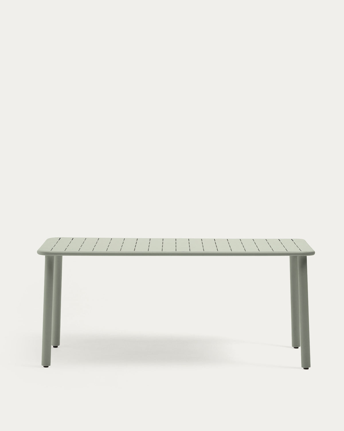 Outdoor-Tisch Brai aus türkis verzinktem Stahl 180 x 90 cm in Hellgrün, Blau präsentiert im Onlineshop von KAQTU Design AG. Gartentisch ist von Kave Home
