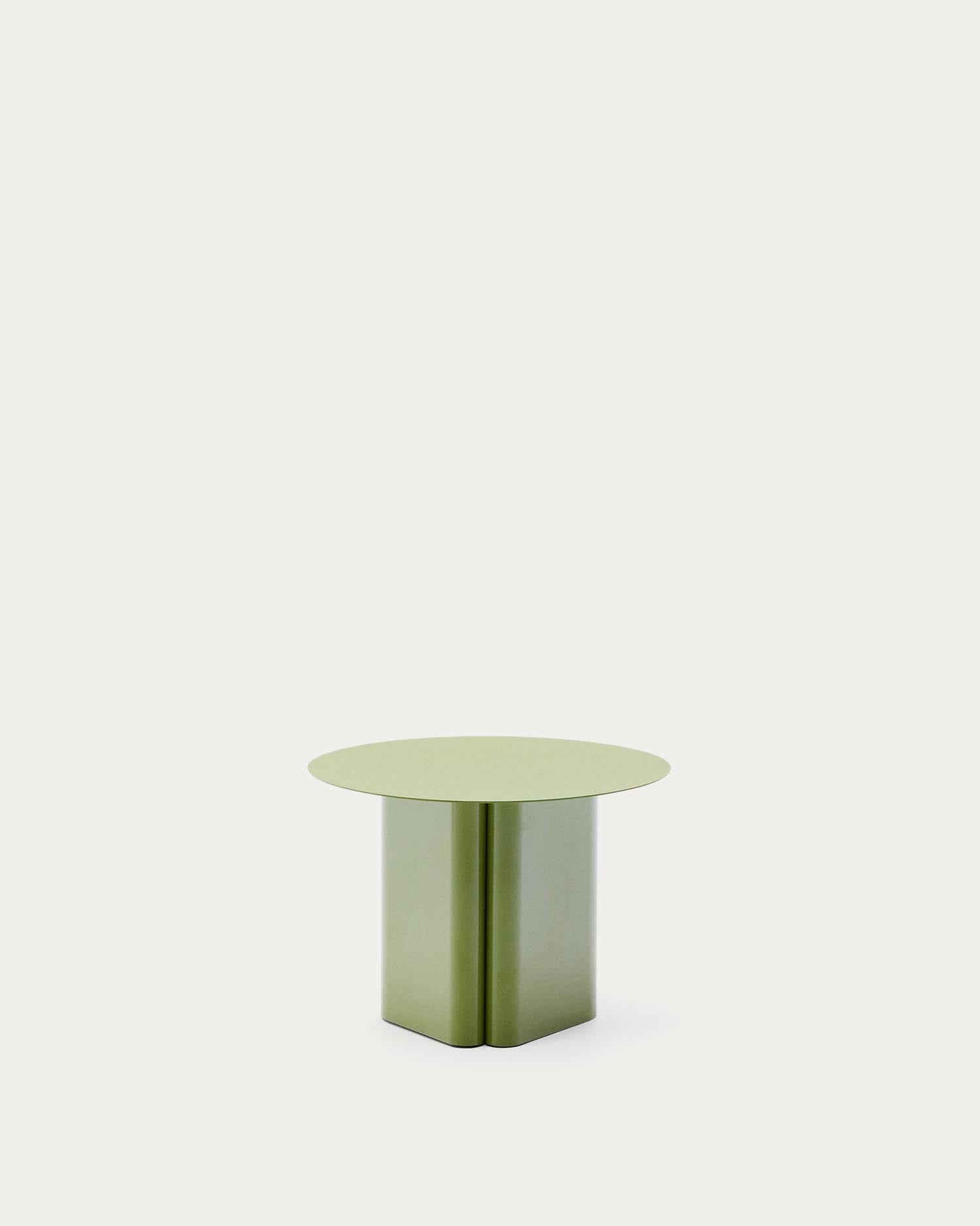 Beistelltisch Arvin aus Eisen in Grün Ø 55 cm in Grün präsentiert im Onlineshop von KAQTU Design AG. Beistelltisch ist von Kave Home