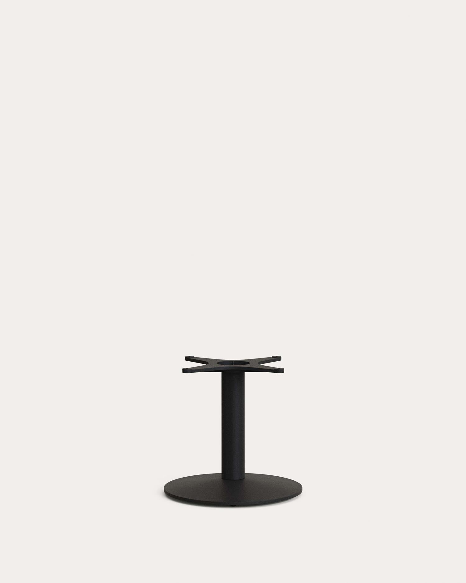 Side table leg Esilda with a round steel -based, black painted Ø42.5x45 cm