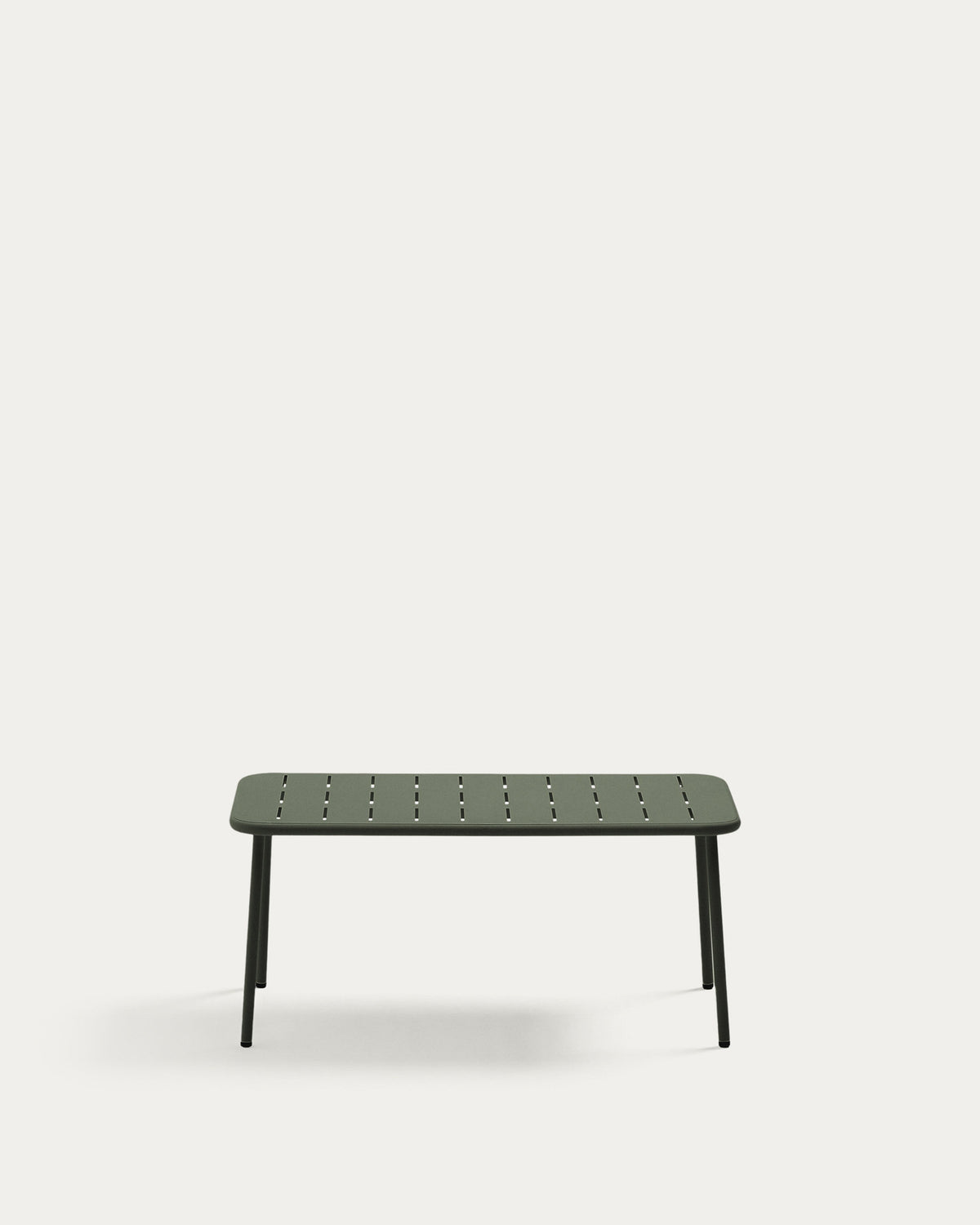 Couchtisch Zivia aus grün verzinktem Stahl 90 x 50 cm in Dunkelgrün präsentiert im Onlineshop von KAQTU Design AG. Loungetisch ist von Kave Home