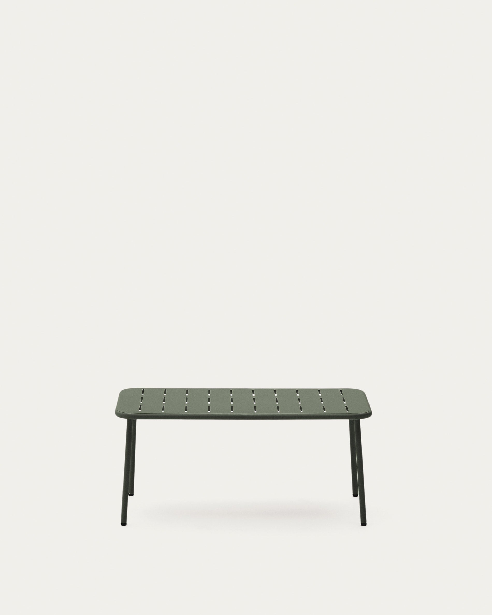 Zivia coffee table made of green galvanized steel 90 x 50 cm