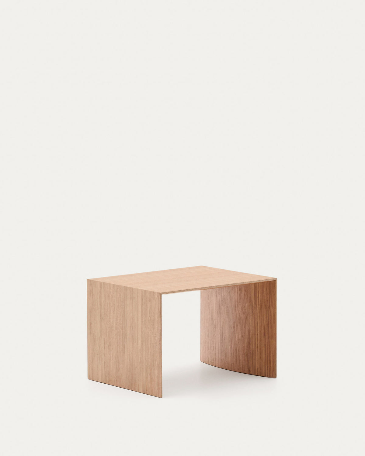 Beistelltisch Litto aus Eichenfurnier FSC Mix Credit 55 x 40 cm in Hellbraun präsentiert im Onlineshop von KAQTU Design AG. Beistelltisch ist von Kave Home