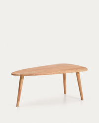 Couchtisch Duvani aus massivem Akazienholz mit gebleichtem Finish Ø 110 x 60 cm