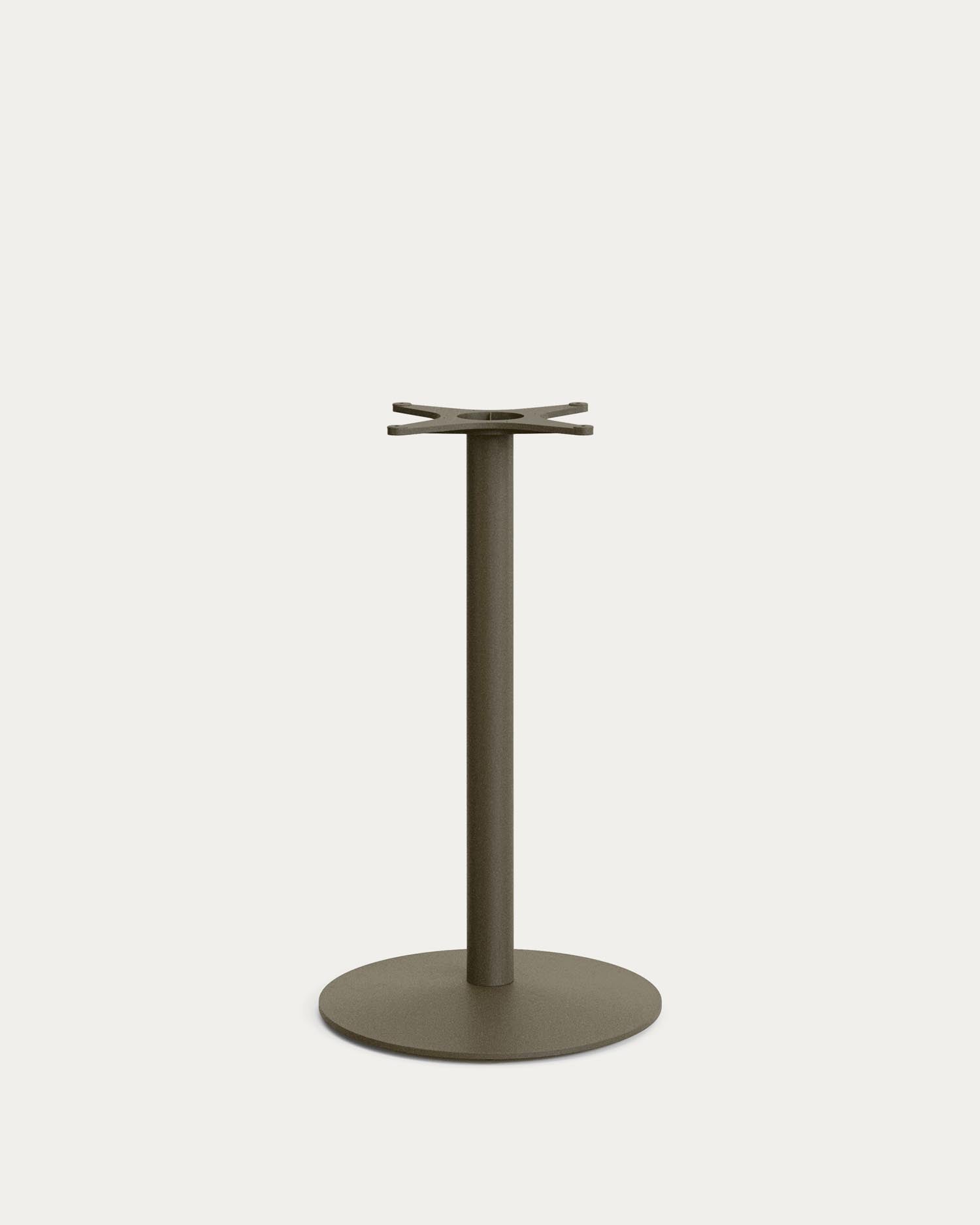 High, round outdoor table Esilda with table top made of acacia wood FSC 100 % Ø 80 cm and g