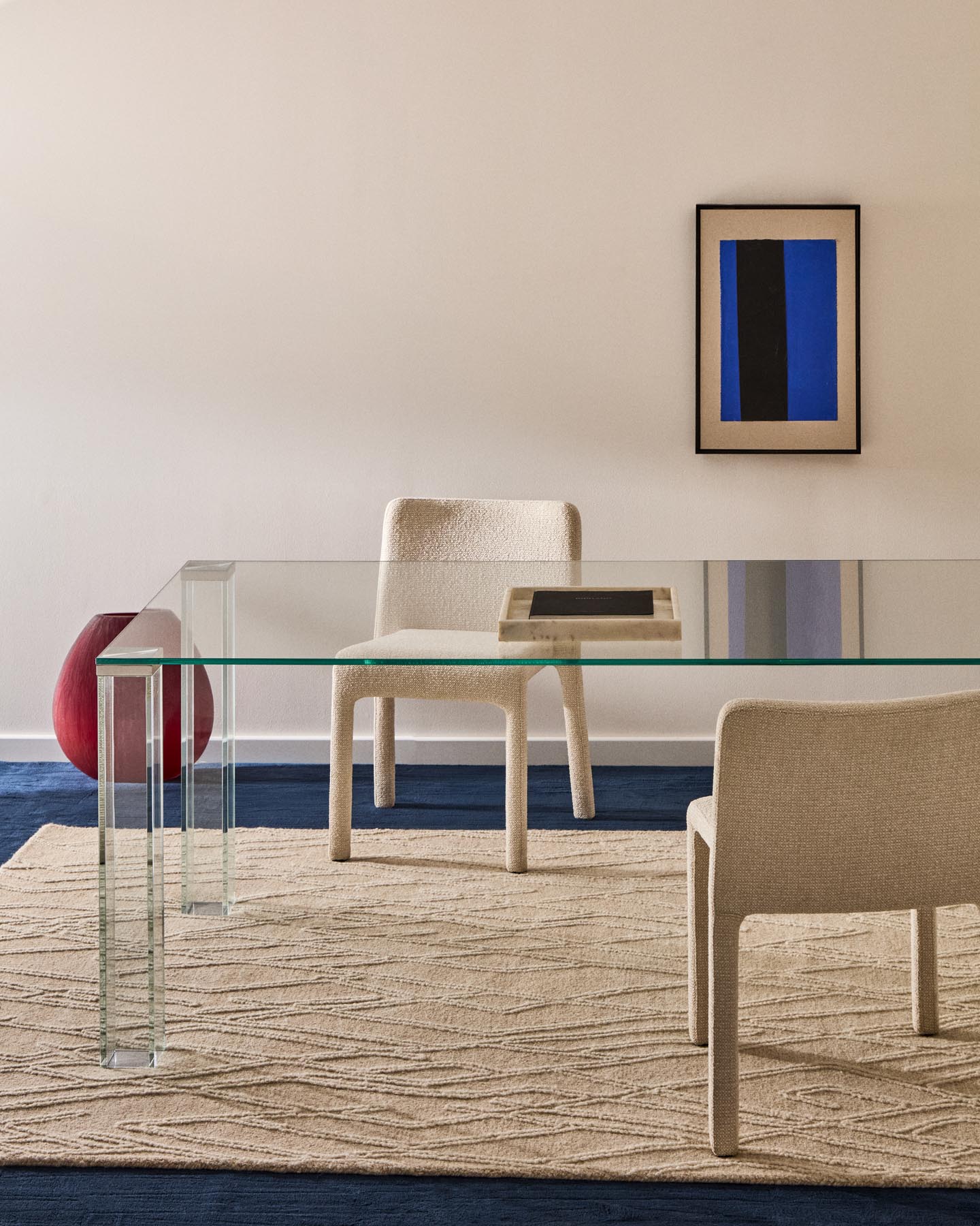 Tisch Adularia aus durchsichtigem Einscheiben-Sicherheitsglas, 200 x 100 cm in Transparent präsentiert im Onlineshop von KAQTU Design AG. Esstisch ist von Kave Home