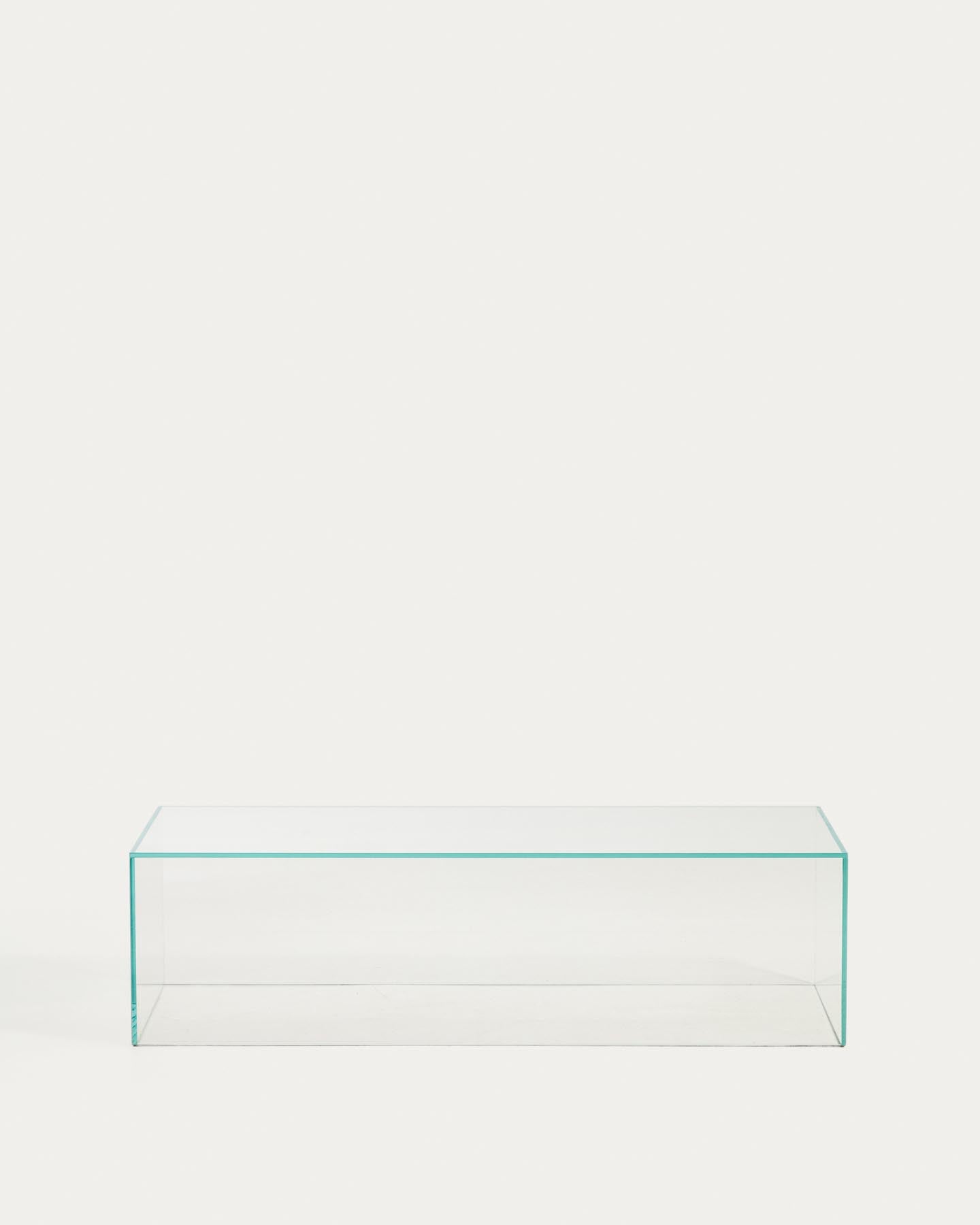 Couchtisch Orlia aus transparentem gehärtetem Glas, 110 x 50 cm in Transparent präsentiert im Onlineshop von KAQTU Design AG. Couchtisch ist von Kave Home