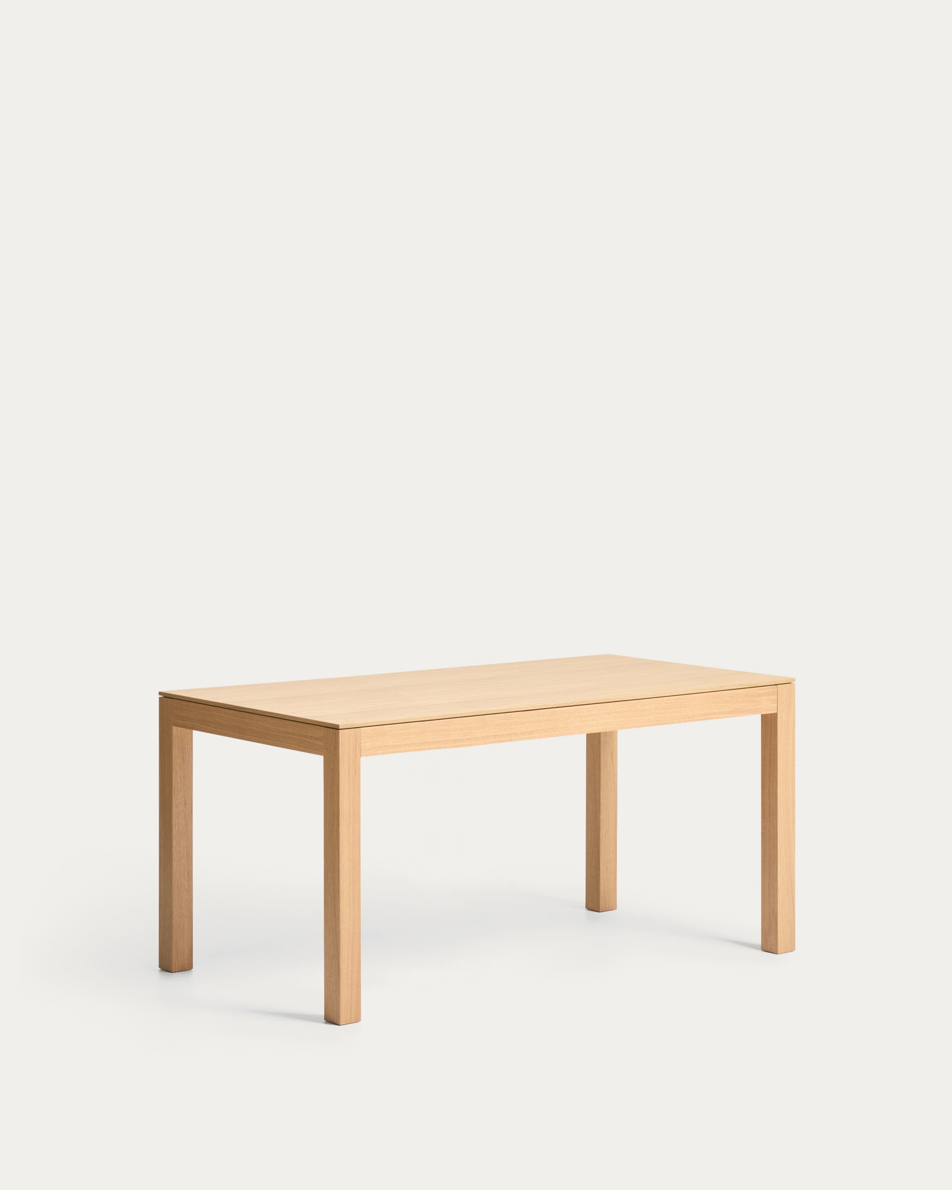 Ausziehtisch Narevi aus Eichenfurnier mit naturfarbenem Finish 170 (230) x 80 cm in Braun präsentiert im Onlineshop von KAQTU Design AG. Esstisch ist von Kave Home