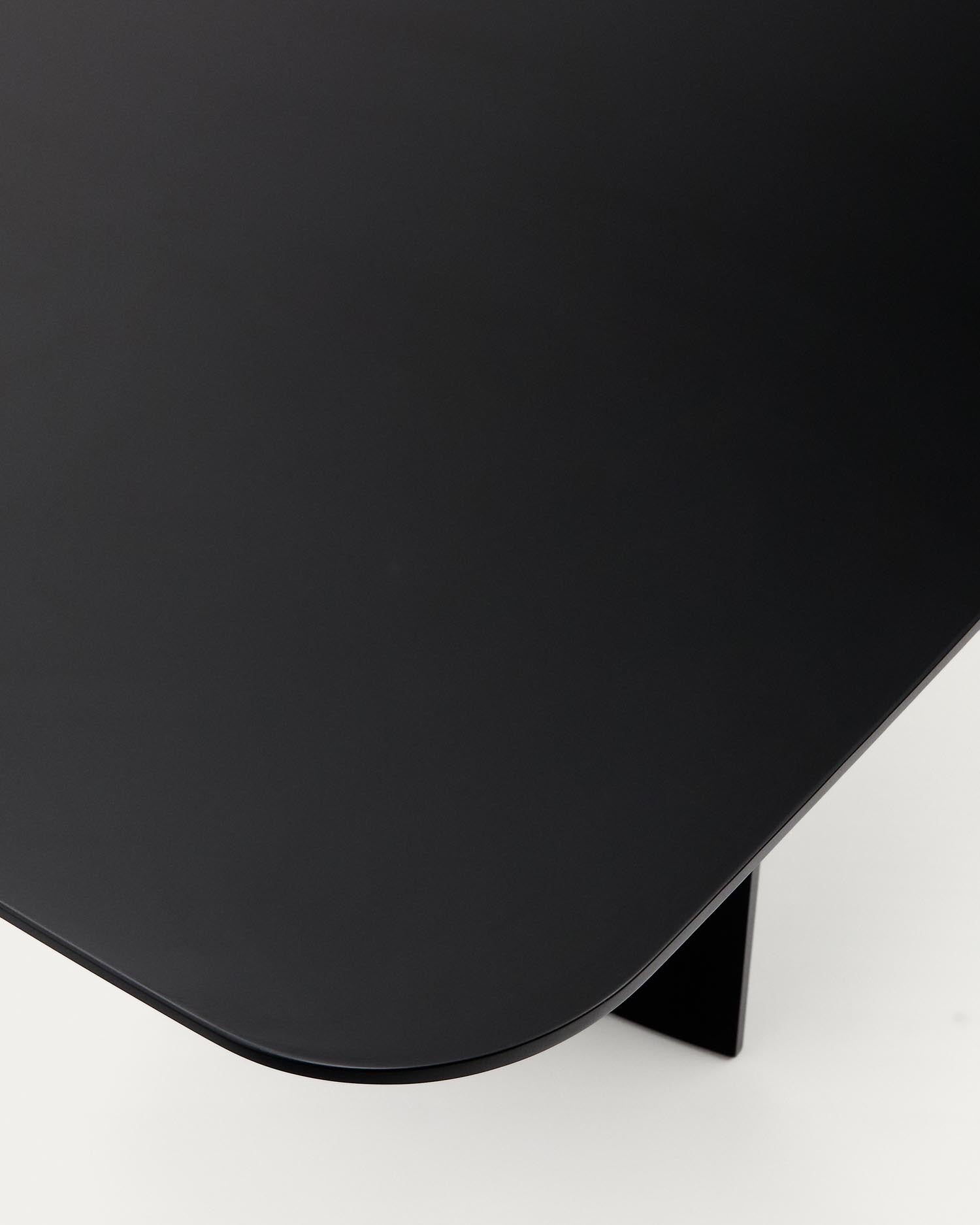 Litto table made of black lacquered MDF, 240 x 100 cm