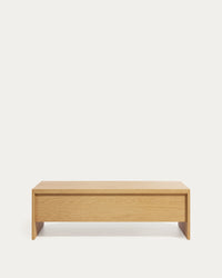 Abilen höhenverstellbarer Couchtisch aus Eichenfurnier 110 x 60 cm FSC 100%