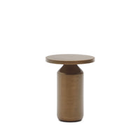 Table d'appoint Malya en métal finition cuivre Ø 40,5 cm