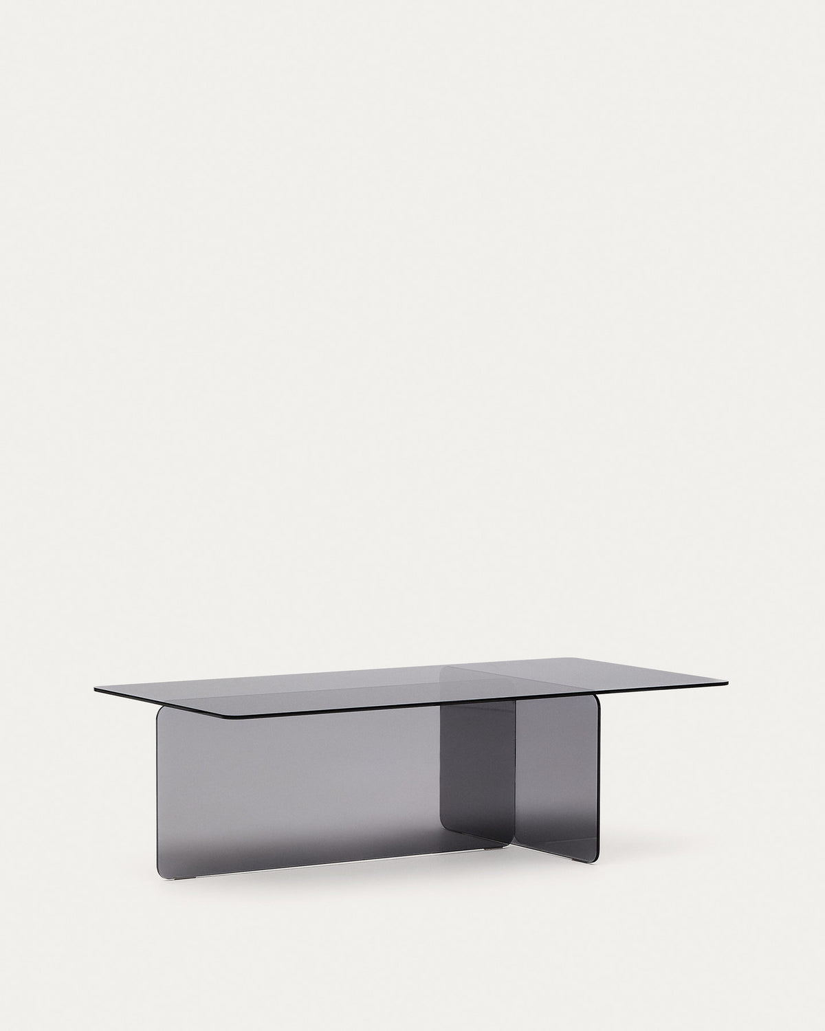 Couchtisch Zaren aus grauem gehärtetem Glas 120 x 60 cm in Grau präsentiert im Onlineshop von KAQTU Design AG. Couchtisch ist von Kave Home