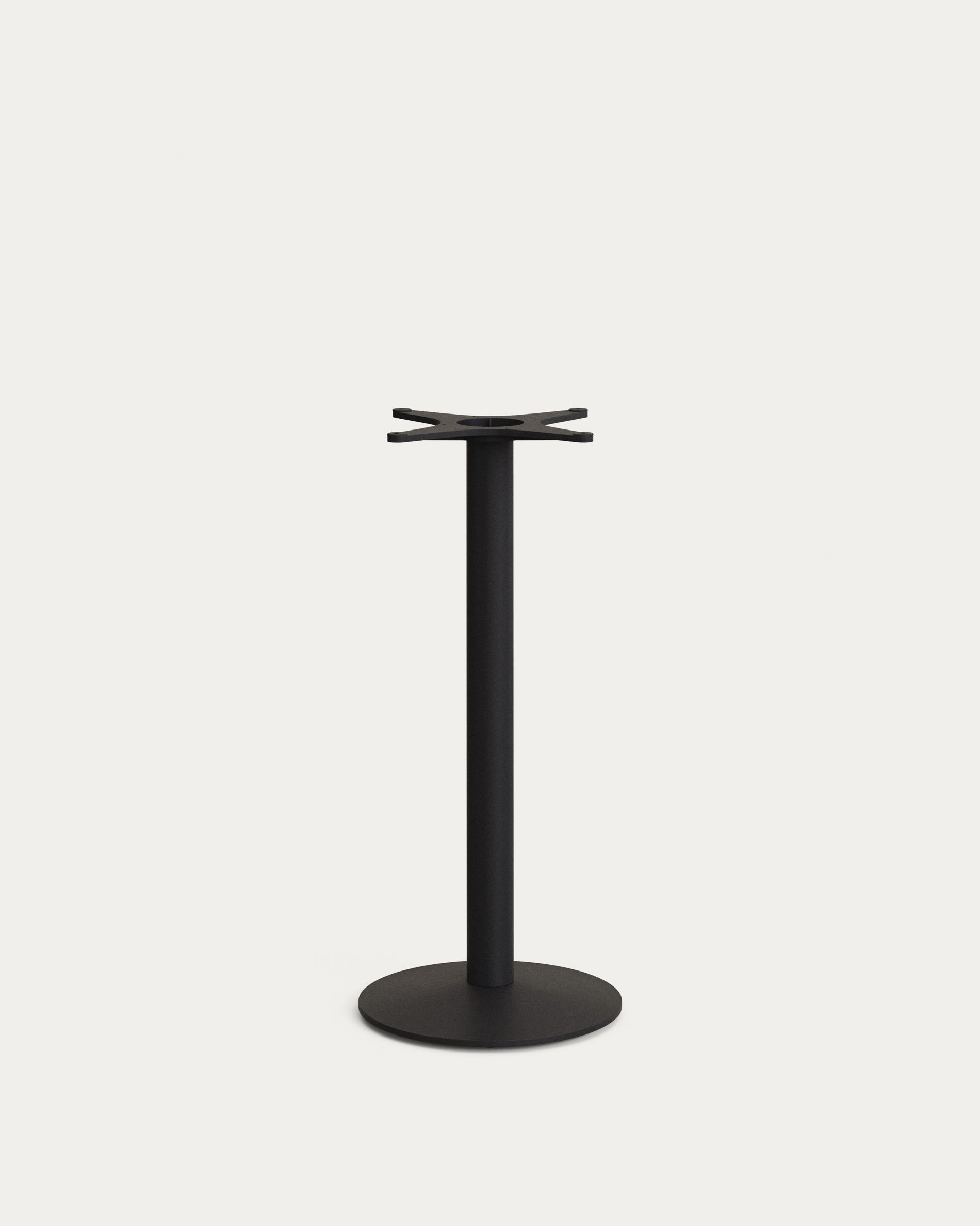 Eleganter Bar-Tisch mit weißer Terrazzo-Platte und Metallgestell, 96 cm hoch, Ø70 cm, ideal für moderne Räume.