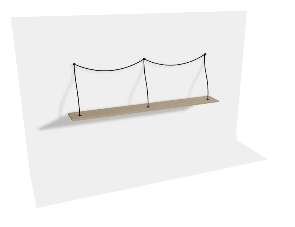 Ferro FRR18 Standregal aus Holz mit offener Struktur, leichtes Diorama-Design in warmen Holztönen, geeignet für Wohnzimmer und Arbeitsbereiche