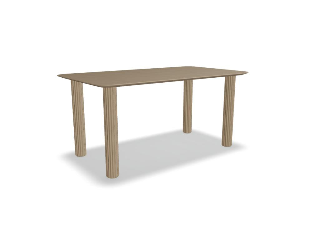 Holztisch FILR160 von Tamo – eleganter Esstisch mit natürlicher Maserung, geradliniges Design, Schwerpunkt auf Wärme und Vielseitigkeit im Essbereich.