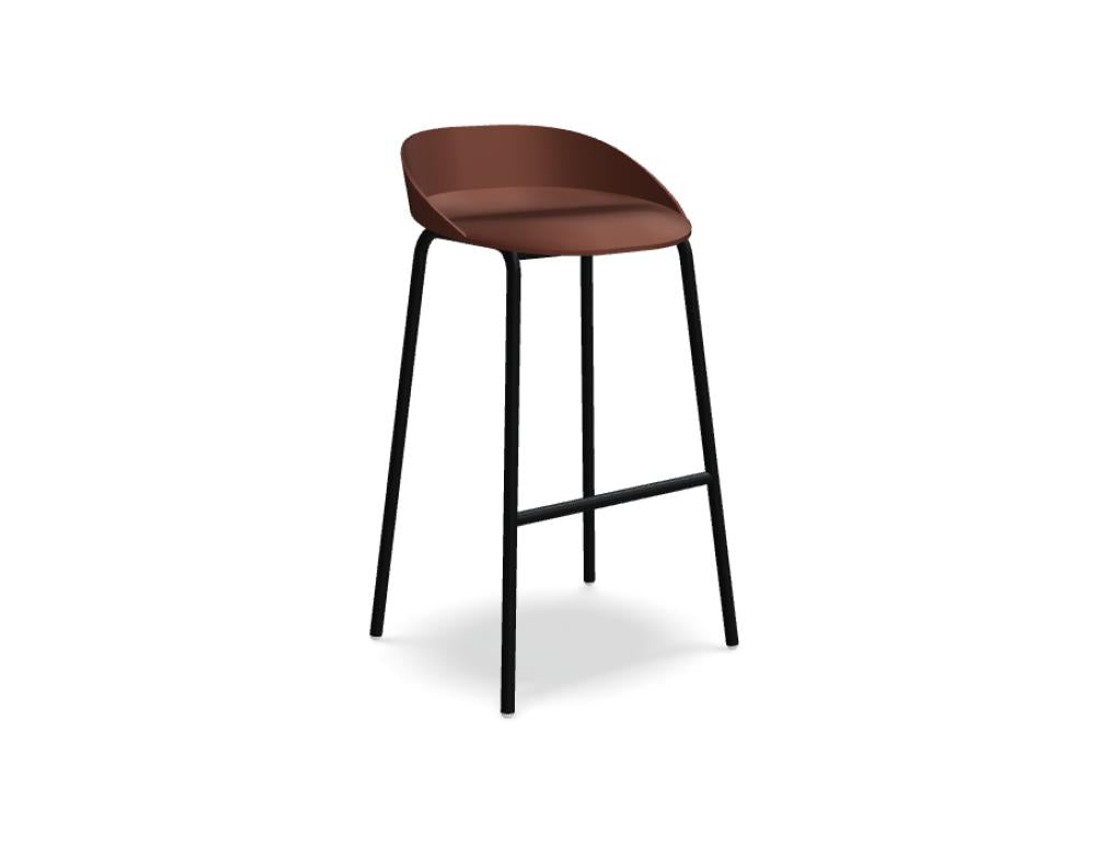Team TE01H - Barhocker Kunststoff in Gelb präsentiert im Onlineshop von KAQTU Design AG. Outdoor-Barstuhl ist von Mdd