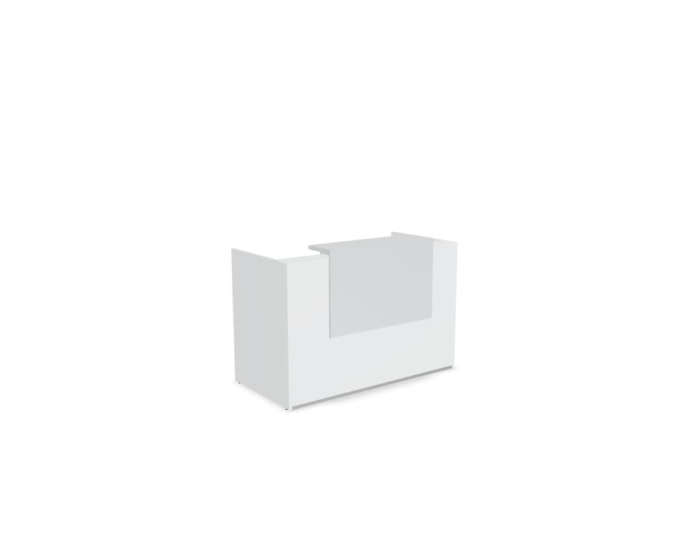 Tera TRA17 - modulare Empfangstheke in Eiche Grau präsentiert im Onlineshop von KAQTU Design AG. Empfangsdesk ist von Mdd