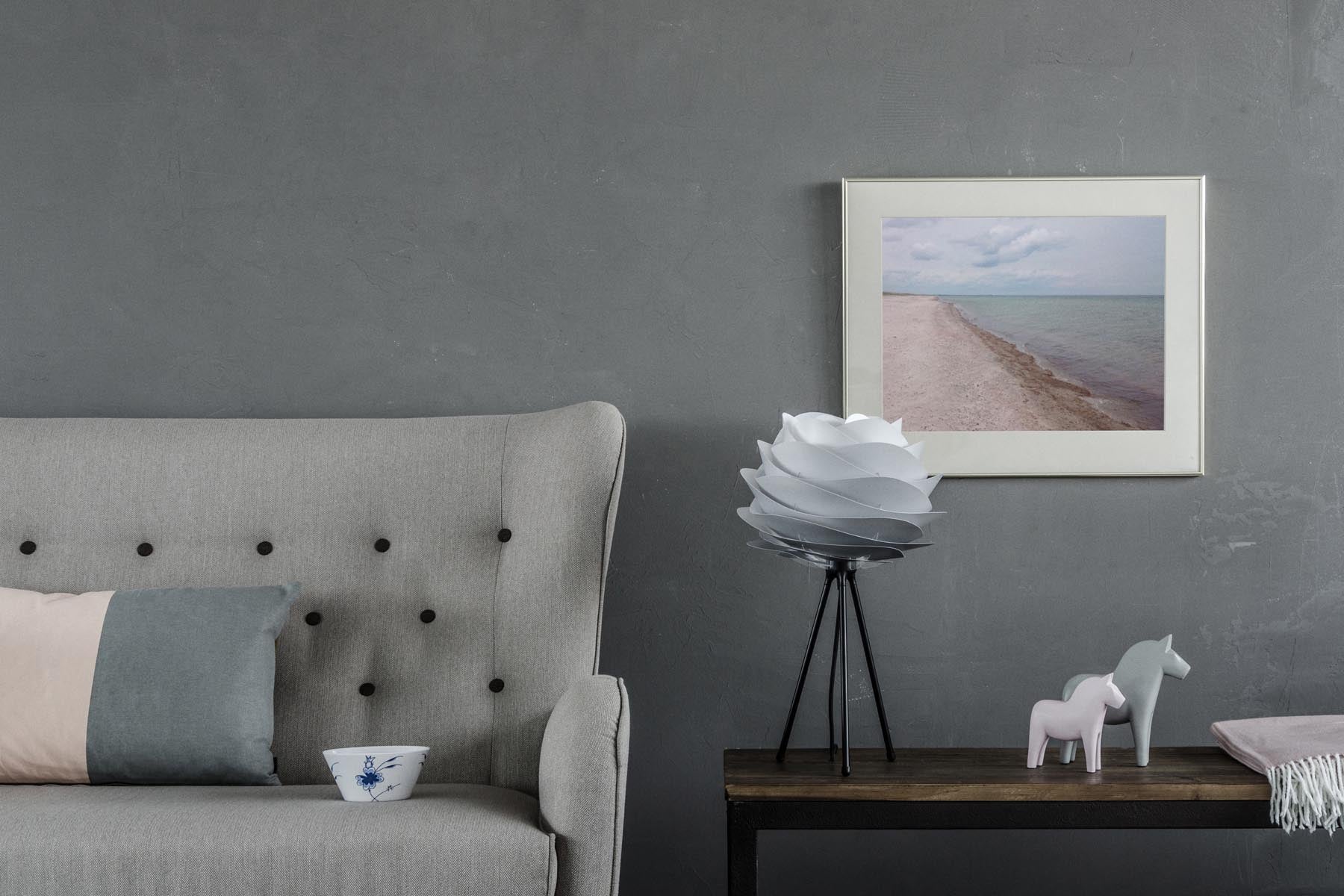 Carmina  Lampenschirm in Grey präsentiert im Onlineshop von KAQTU Design AG. Lampenschirm ist von Umage