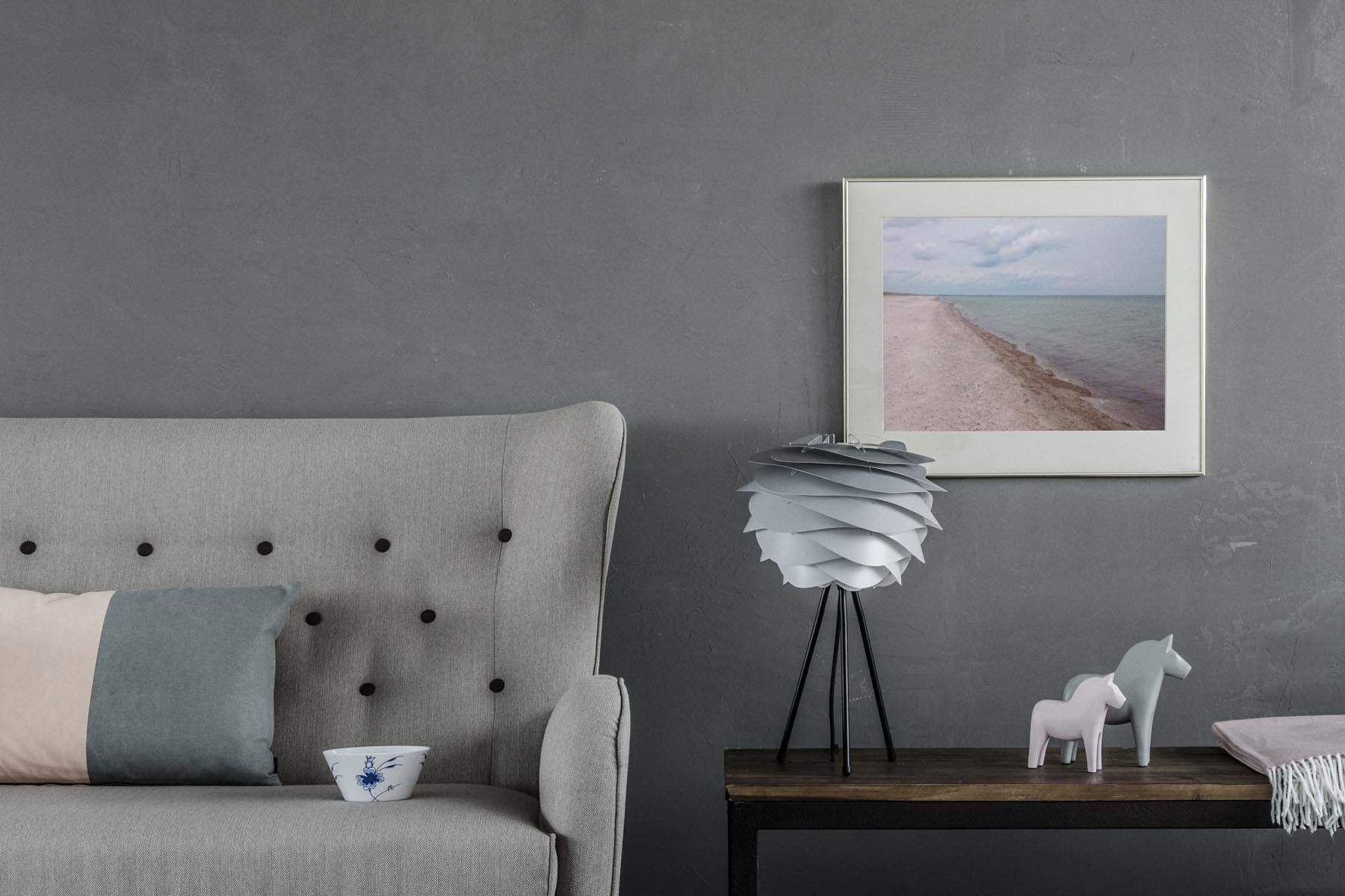 Carmina  Lampenschirm in Grey präsentiert im Onlineshop von KAQTU Design AG. Lampenschirm ist von Umage