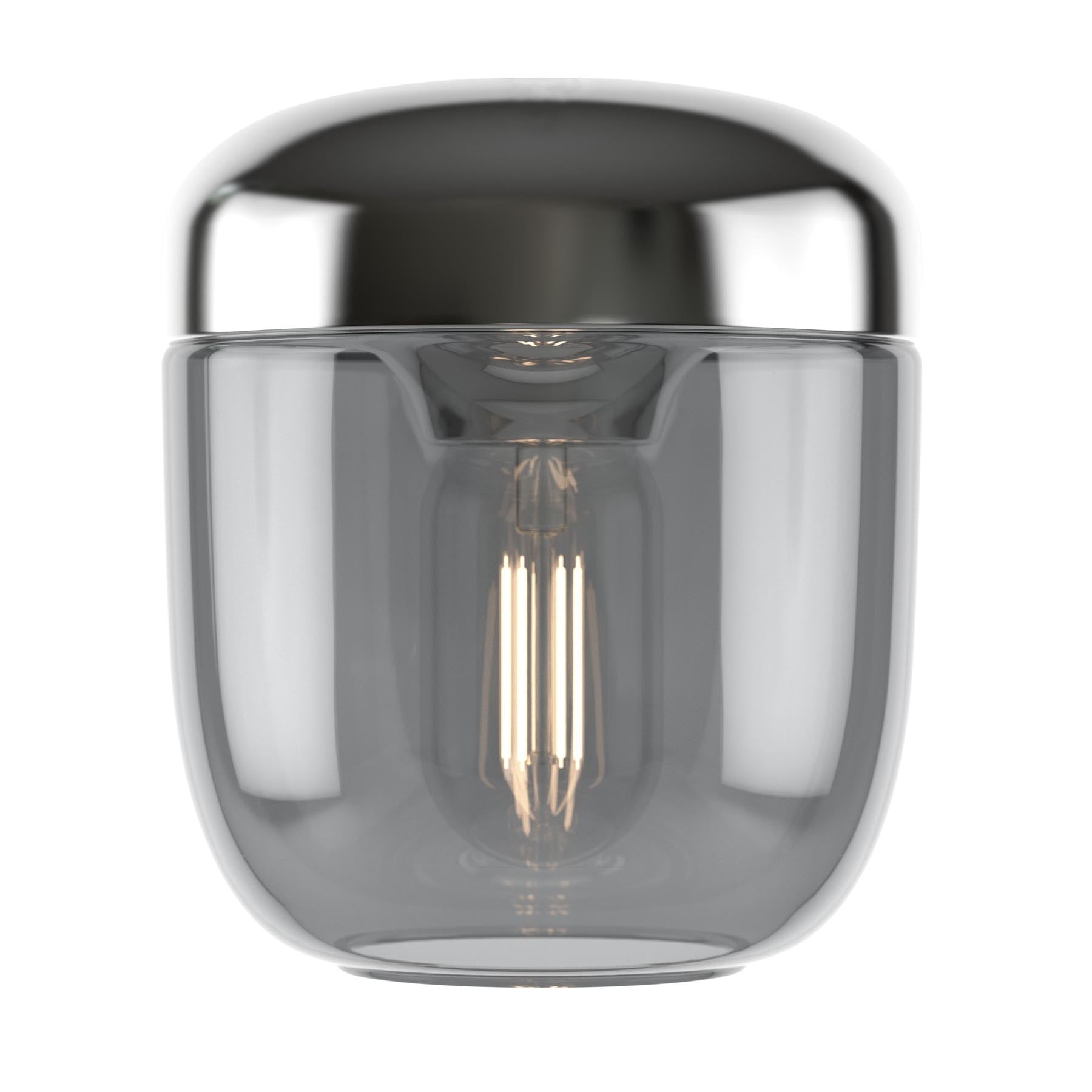 Acorn Lampenschirm in Smoked Steel präsentiert im Onlineshop von KAQTU Design AG. Lampenschirm ist von Umage