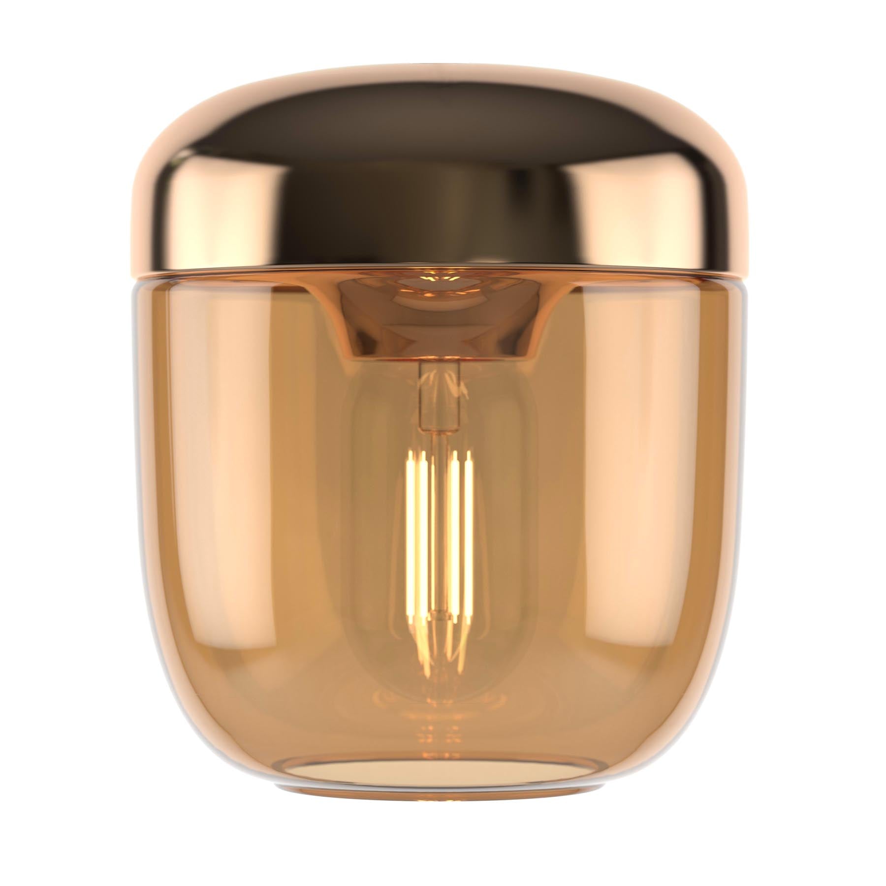 Acorn Lampenschirm in Amber Brass präsentiert im Onlineshop von KAQTU Design AG. Lampenschirm ist von Umage