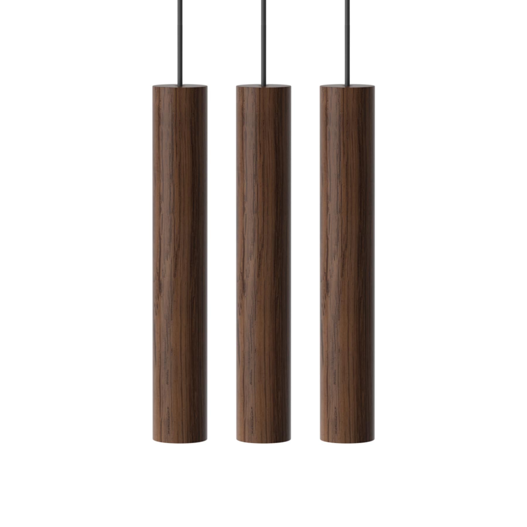 Chimes 3er Gruppe Lampenschirm in Dark Oak präsentiert im Onlineshop von KAQTU Design AG. Pendelleuchte ist von Umage
