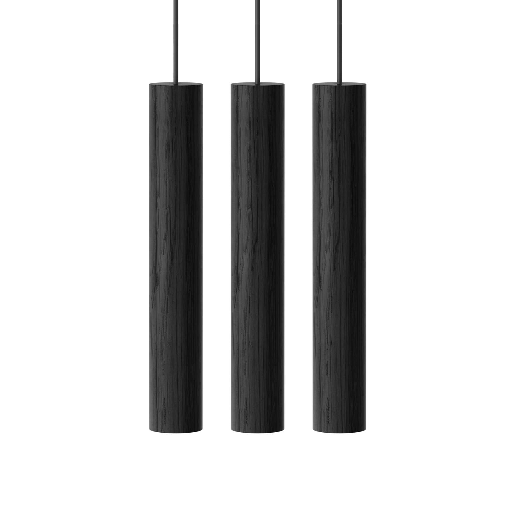 Chimes 3er Gruppe Lampenschirm in Black Oak präsentiert im Onlineshop von KAQTU Design AG. Pendelleuchte ist von Umage