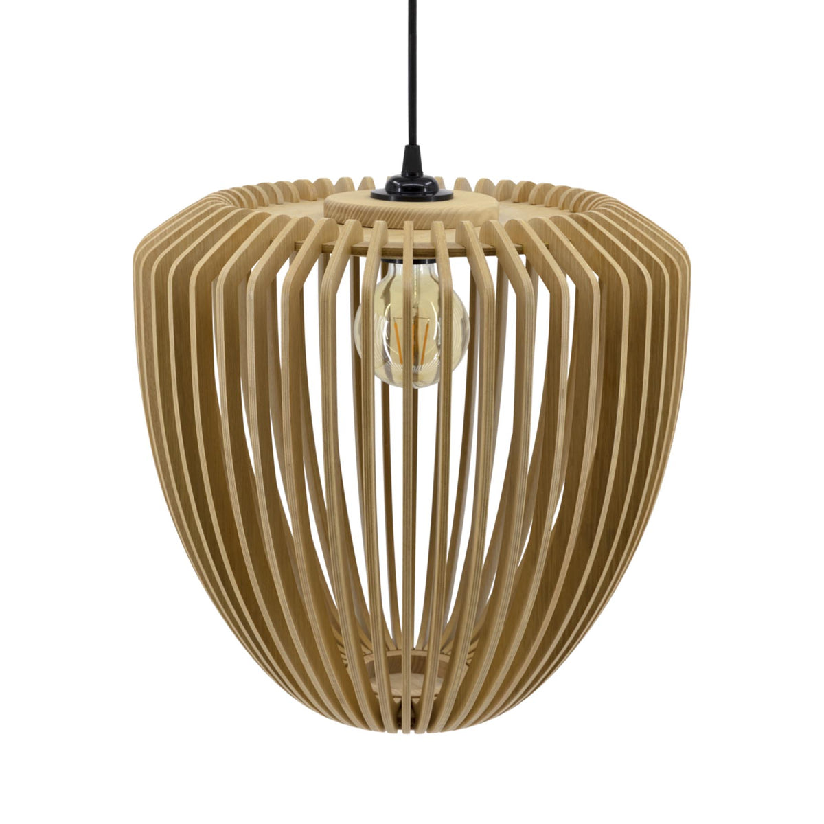 Clava Wood Lampenschirm in Oak präsentiert im Onlineshop von KAQTU Design AG. Pendelleuchte ist von Umage