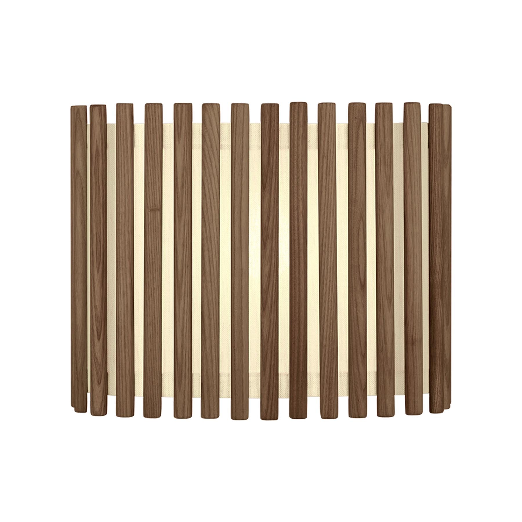 Eleganter Komorebi rechteckiger Lampenschirm in Dunkel-Eiche, ideal für stilvolle Pendelleuchten von Umage, erhältlich bei KAQTU Design AG.